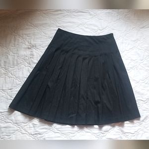 Lauren by Ralph Lauren Cotton Blend Knee Length Pleated Skirt